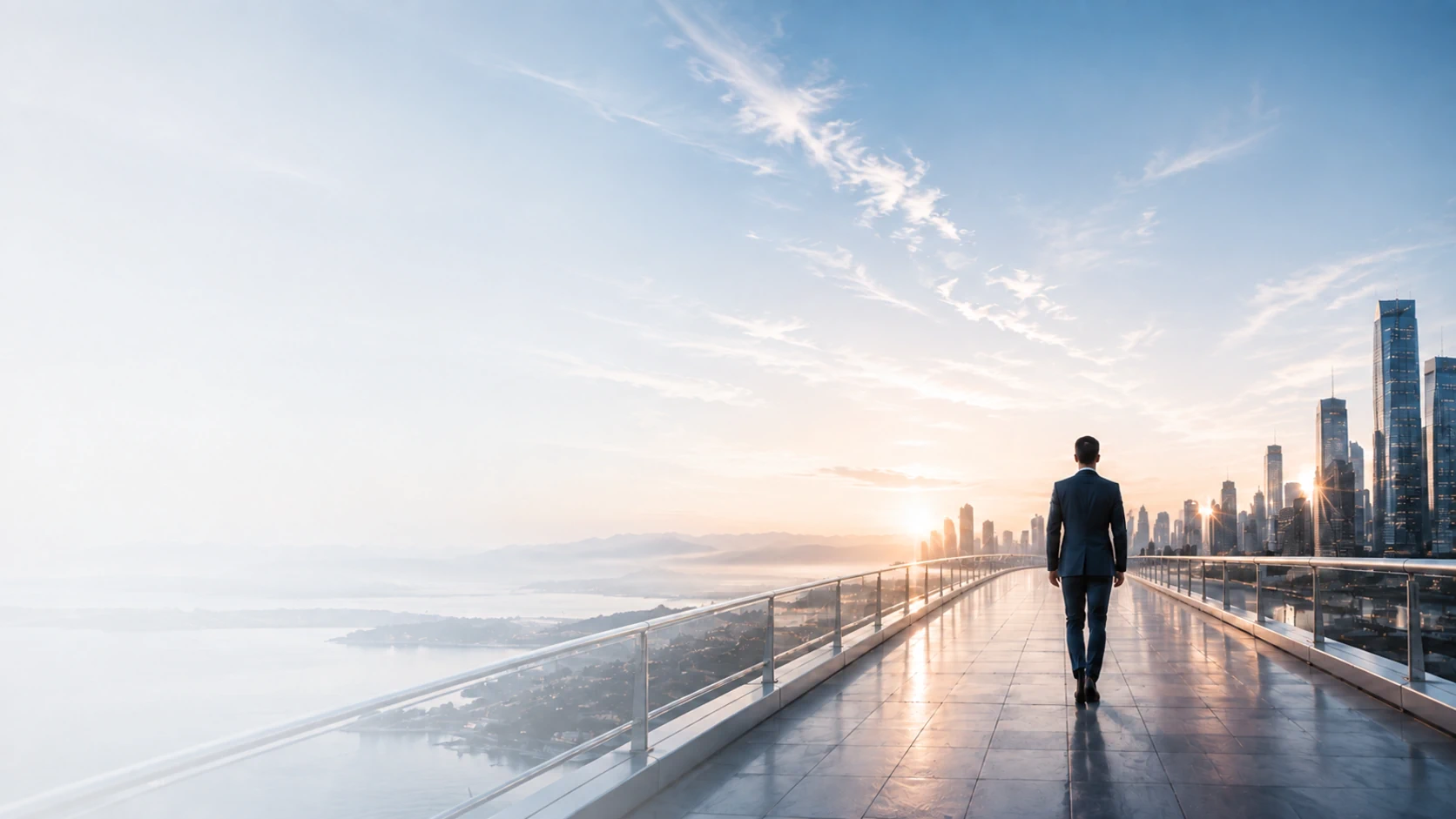 Executive auf einer Brücke - der Transformationspfad von LYKONIQ